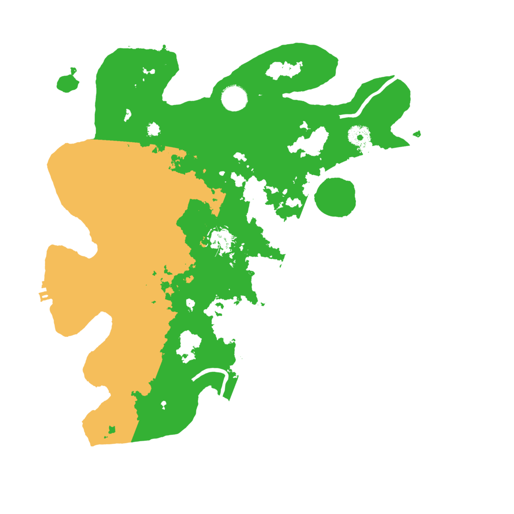 Biome Rust Map: Procedural Map, Size: 3500, Seed: 4563217