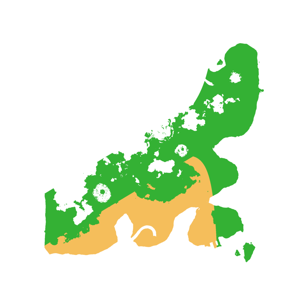 Biome Rust Map: Procedural Map, Size: 2500, Seed: 420420