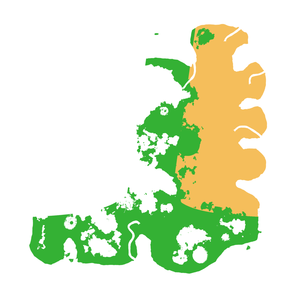 Biome Rust Map: Procedural Map, Size: 3500, Seed: 736295888