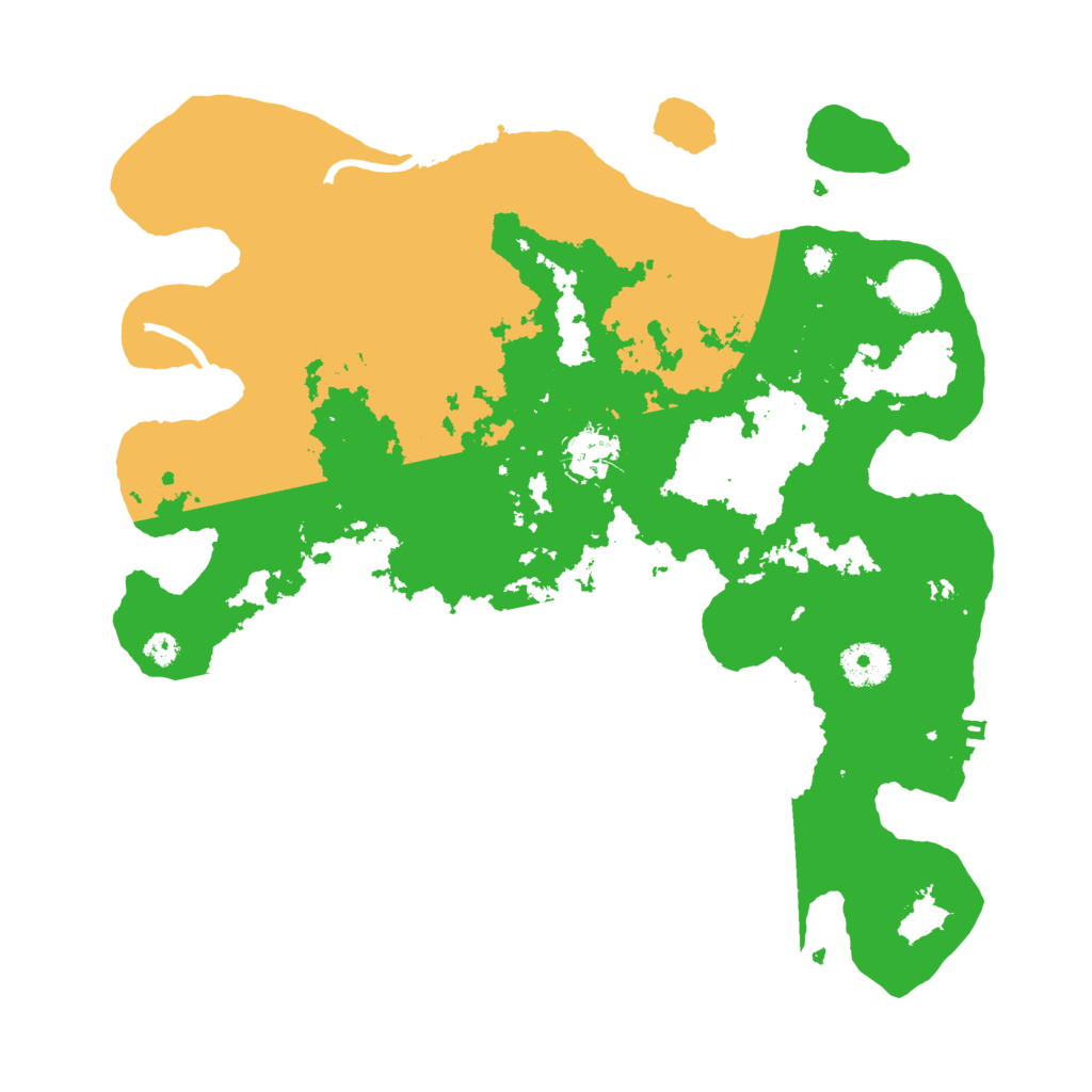 Biome Rust Map: Procedural Map, Size: 3500, Seed: 53487333