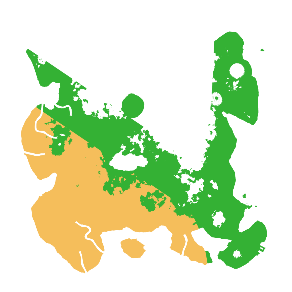 Biome Rust Map: Procedural Map, Size: 3500, Seed: 43960115