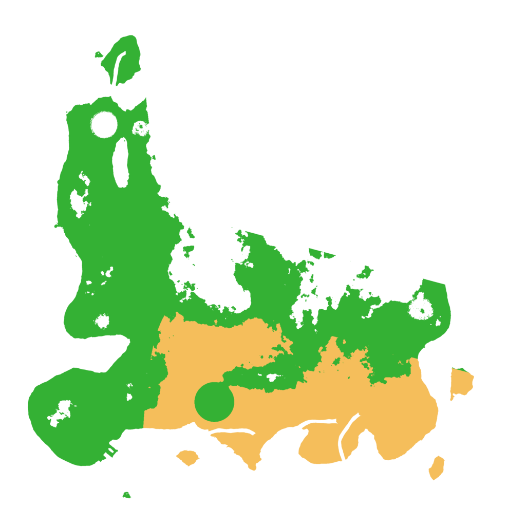 Biome Rust Map: Procedural Map, Size: 3500, Seed: 107343412