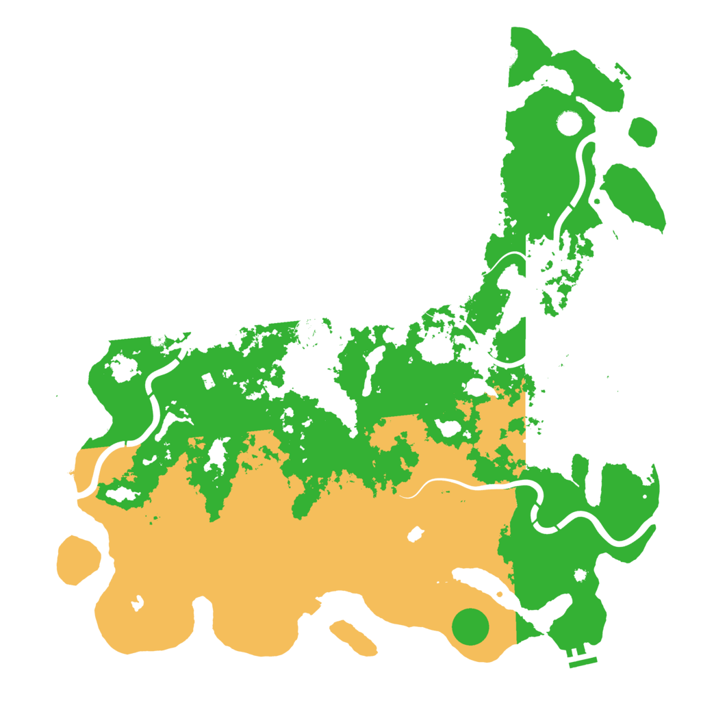 Biome Rust Map: Procedural Map, Size: 5000, Seed: 21101948