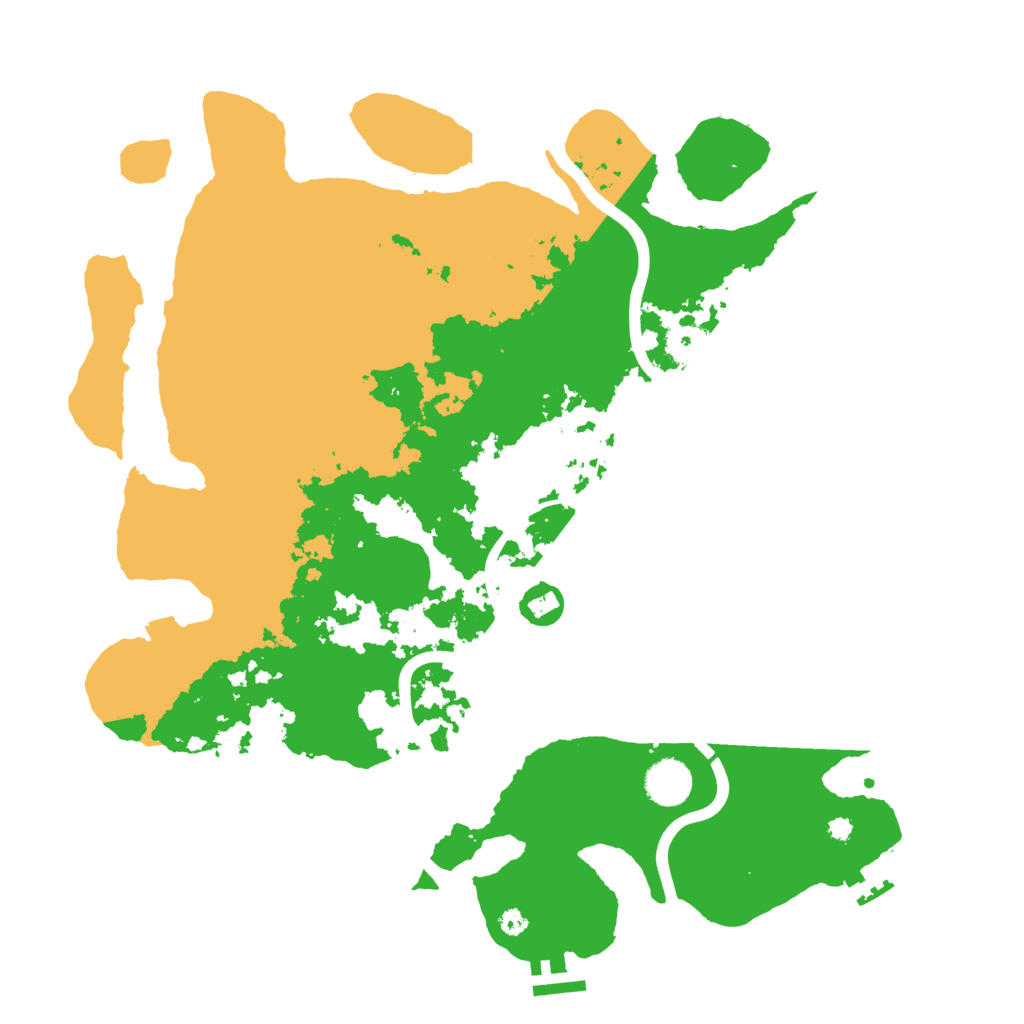 Biome Rust Map: Procedural Map, Size: 3900, Seed: 2222