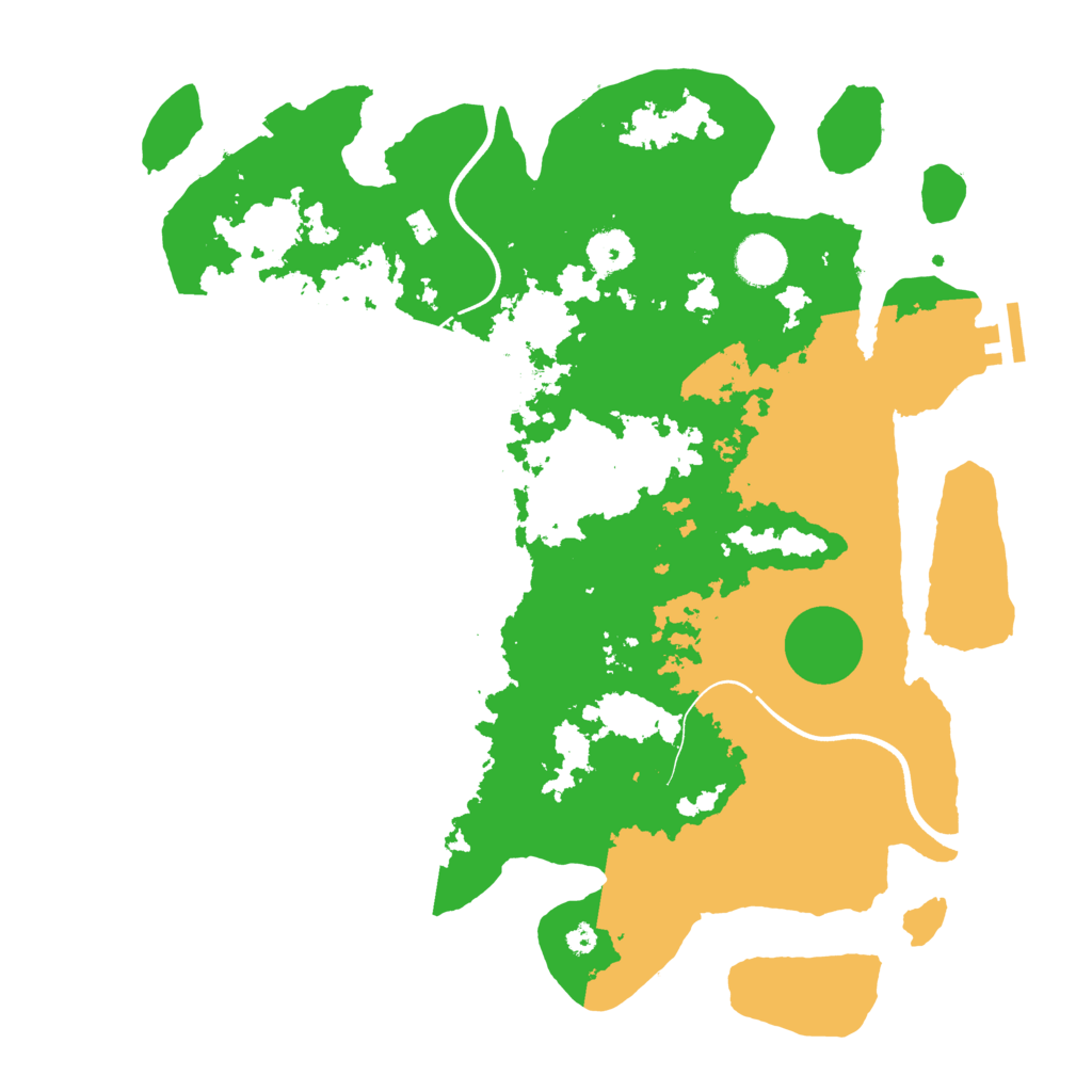 Biome Rust Map: Procedural Map, Size: 3700, Seed: 2169154