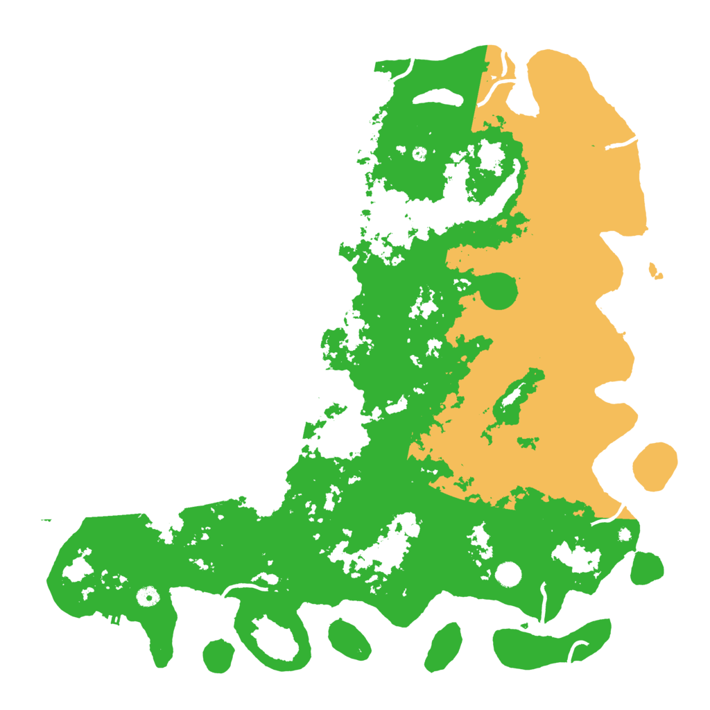 Biome Rust Map: Procedural Map, Size: 5000, Seed: 38041
