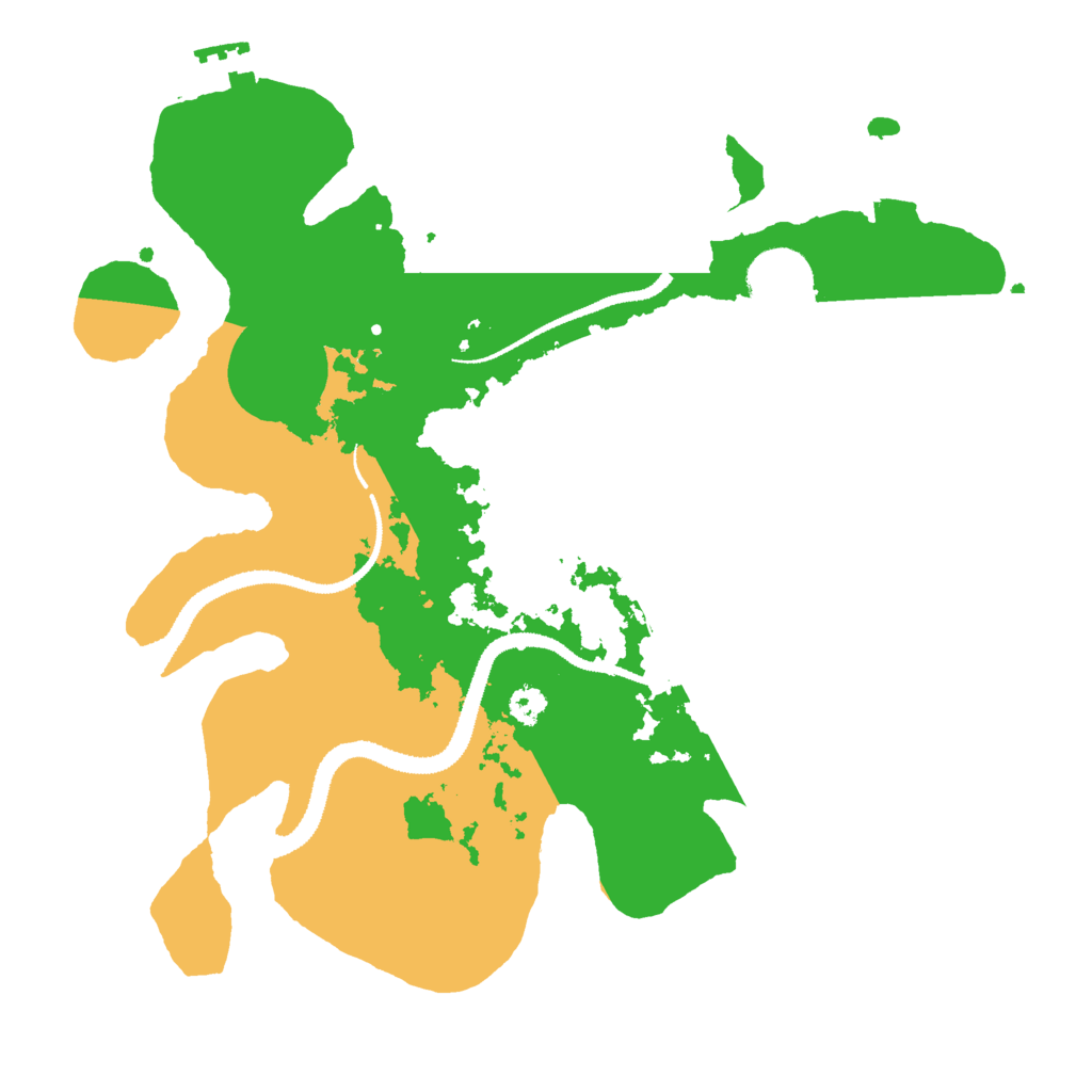 Biome Rust Map: Procedural Map, Size: 3000, Seed: 45550725