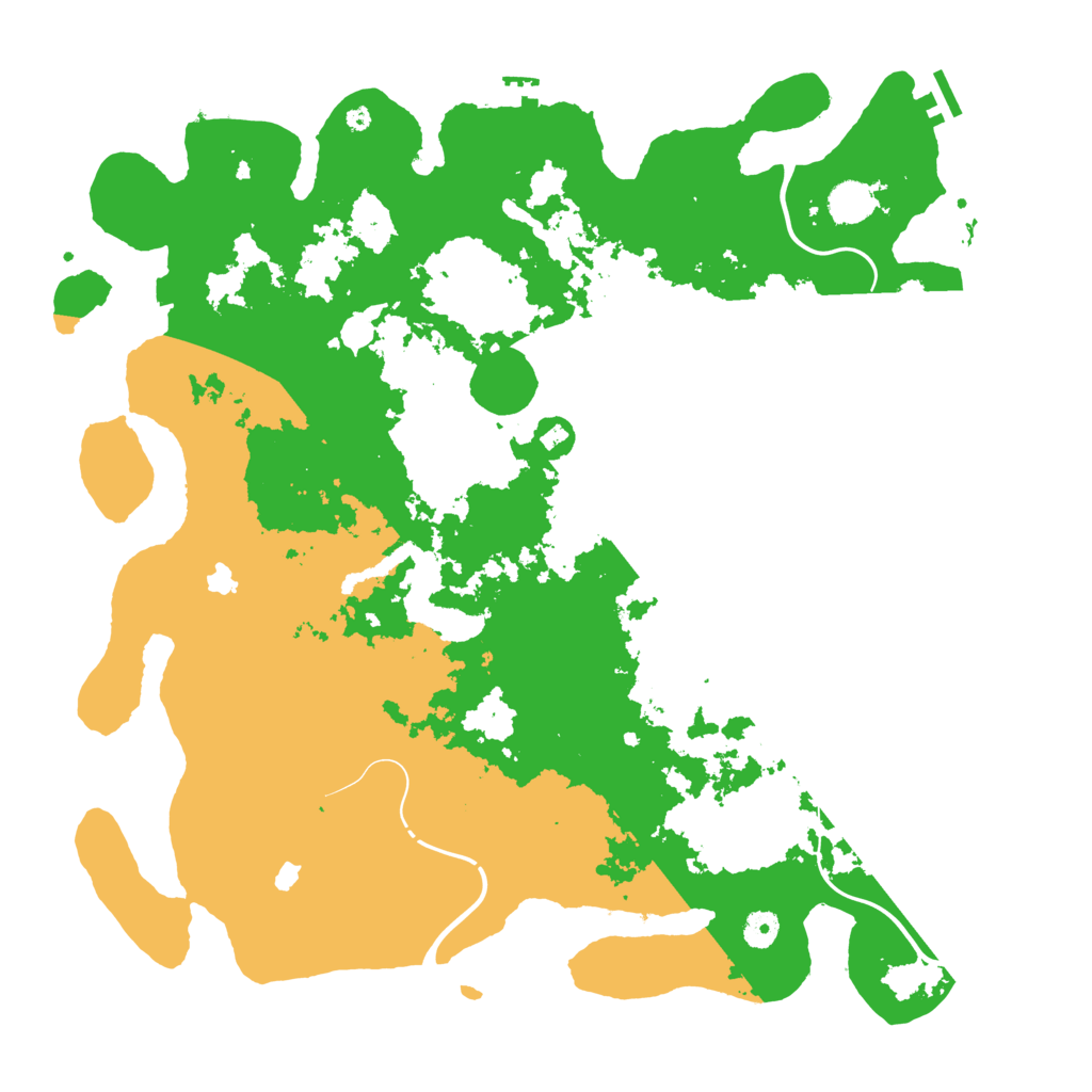 Biome Rust Map: Procedural Map, Size: 4500, Seed: 196897