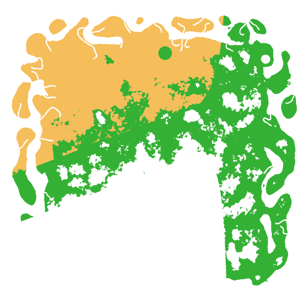 Biome Rust Map: Procedural Map, Size: 6000, Seed: 174336065