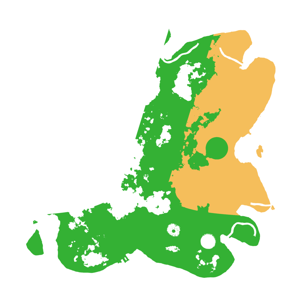 Biome Rust Map: Procedural Map, Size: 3500, Seed: 1341750702