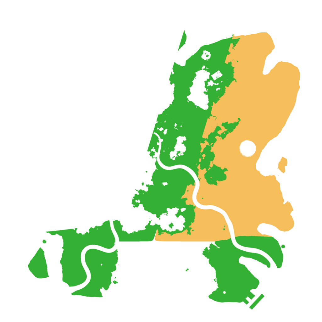 Biome Rust Map: Procedural Map, Size: 3500, Seed: 1341750702