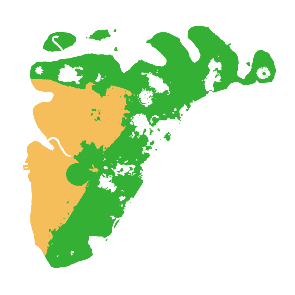 Biome Rust Map: Procedural Map, Size: 3500, Seed: 35354349