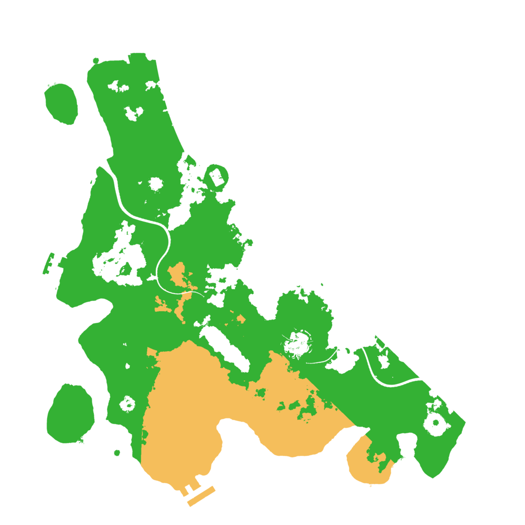 Biome Rust Map: Procedural Map, Size: 3500, Seed: 4312