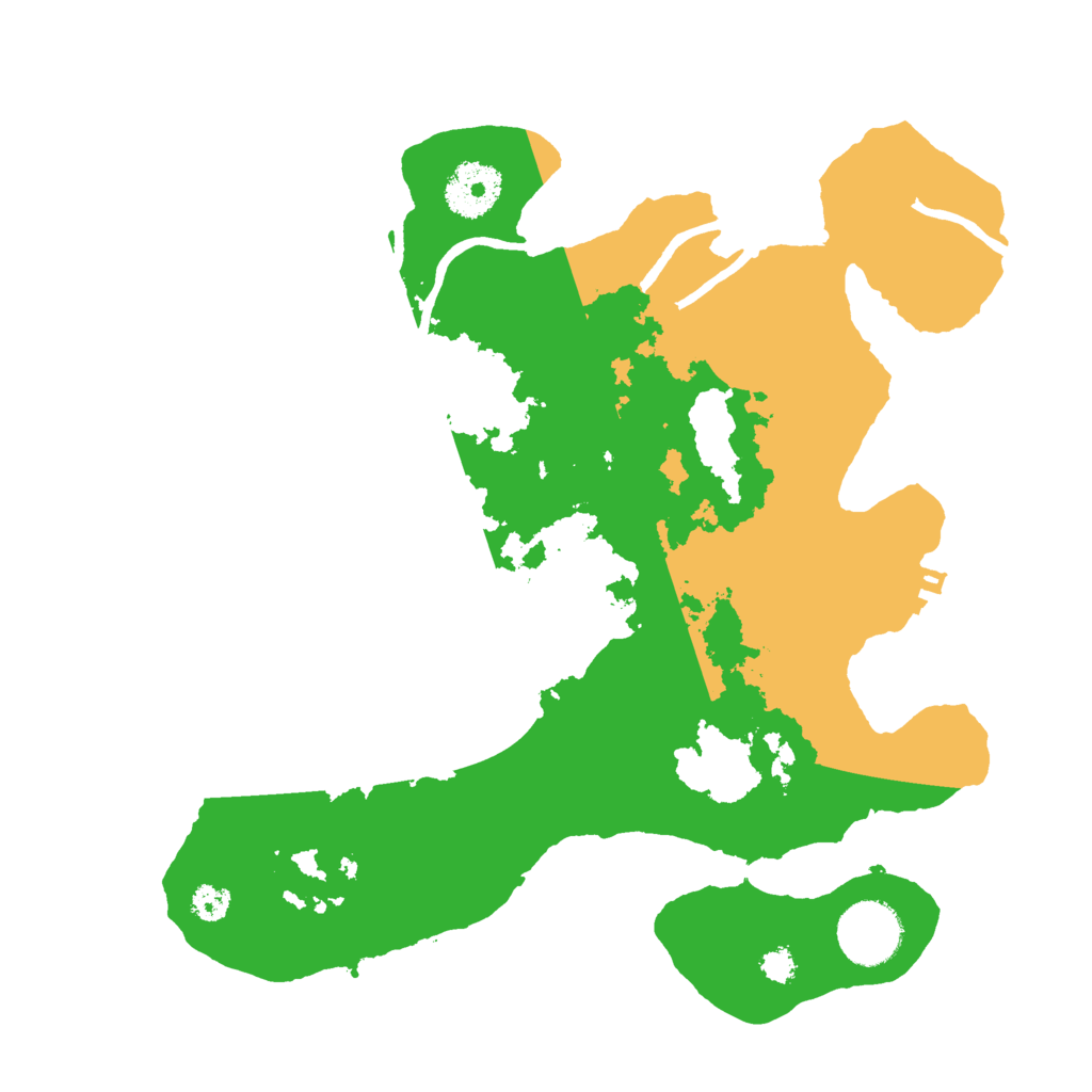 Biome Rust Map: Procedural Map, Size: 3000, Seed: 100764868