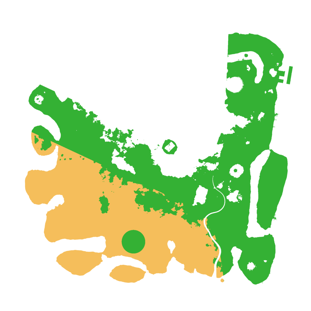 Biome Rust Map: Procedural Map, Size: 3500, Seed: 1170238927