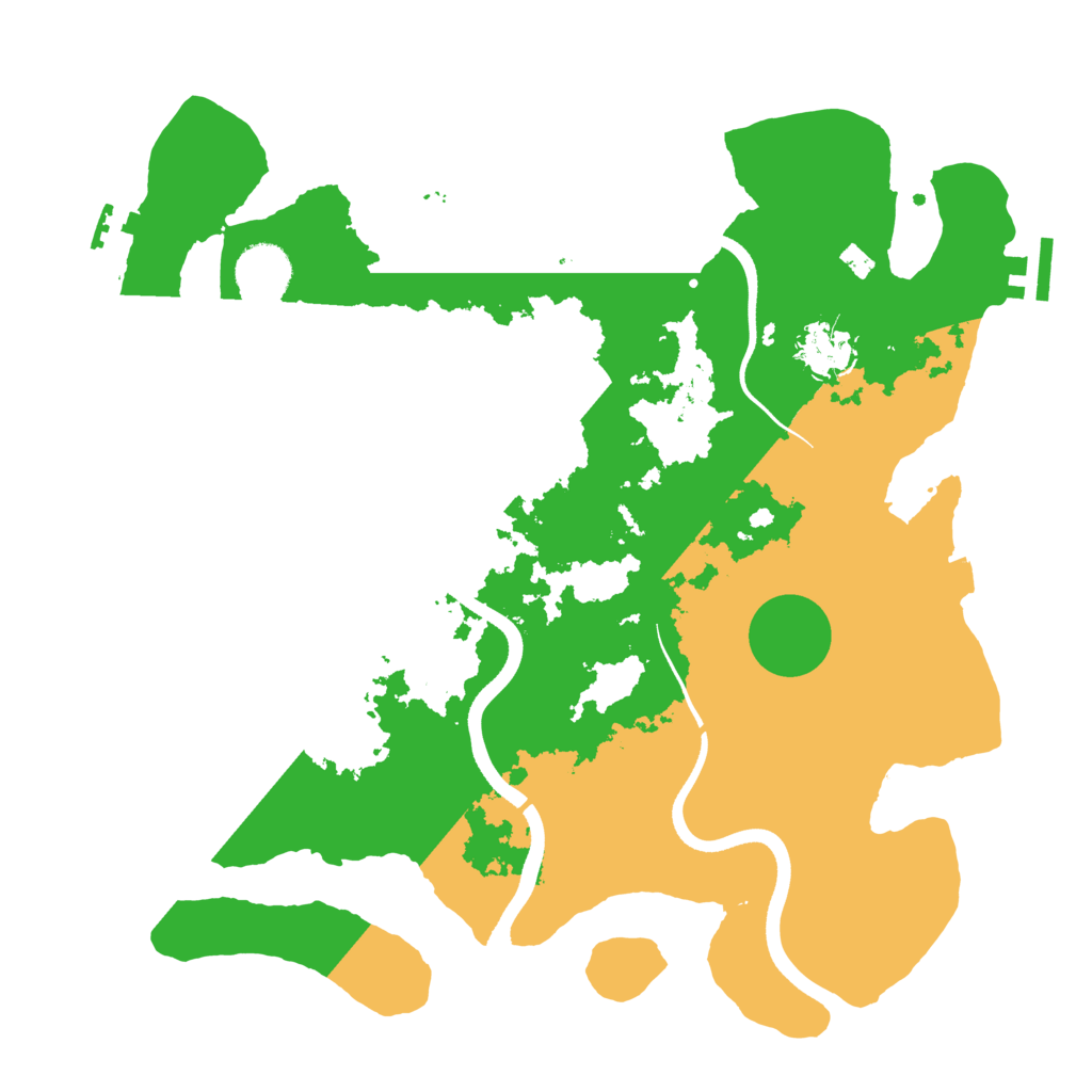 Biome Rust Map: Procedural Map, Size: 3500, Seed: 76257313