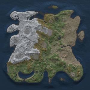 Thumbnail Rust Map: Procedural Map, Size: 3600, Seed: 858220111, 19 Monuments