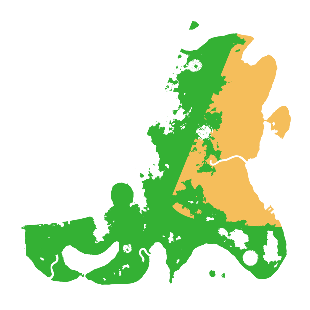 Biome Rust Map: Procedural Map, Size: 3600, Seed: 858220111