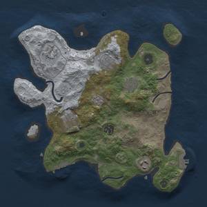 Thumbnail Rust Map: Procedural Map, Size: 3000, Seed: 52676, 15 Monuments