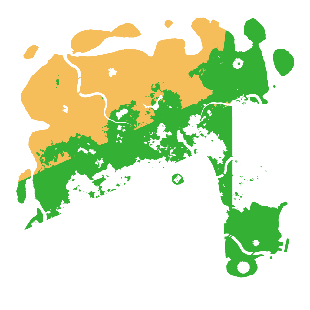 Biome Rust Map: Procedural Map, Size: 4500, Seed: 239519