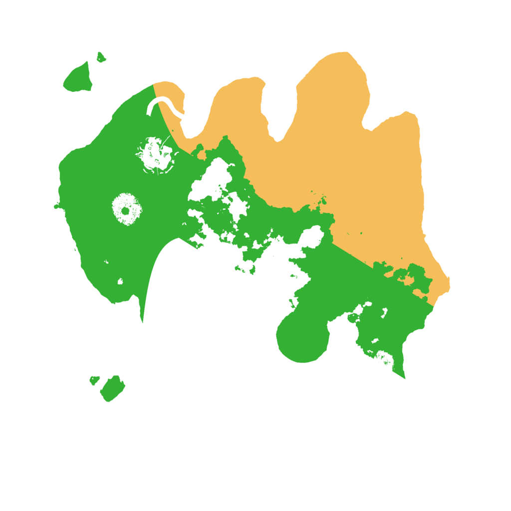Biome Rust Map: Procedural Map, Size: 2600, Seed: 49857