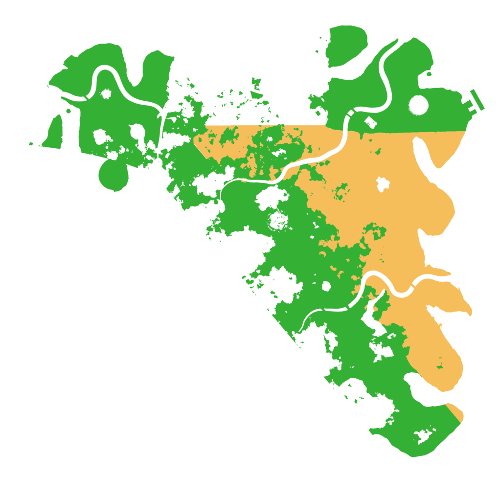 Biome Rust Map: Procedural Map, Size: 4500, Seed: 79855213
