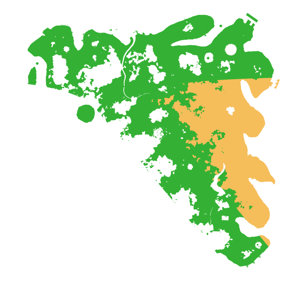 Biome Rust Map: Procedural Map, Size: 4500, Seed: 79855213