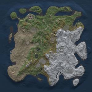 Thumbnail Rust Map: Procedural Map, Size: 3800, Seed: 1619424272, 19 Monuments