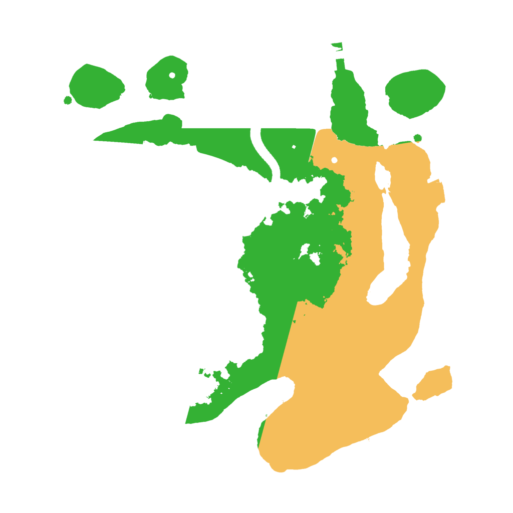 Biome Rust Map: Procedural Map, Size: 2500, Seed: 1416699168