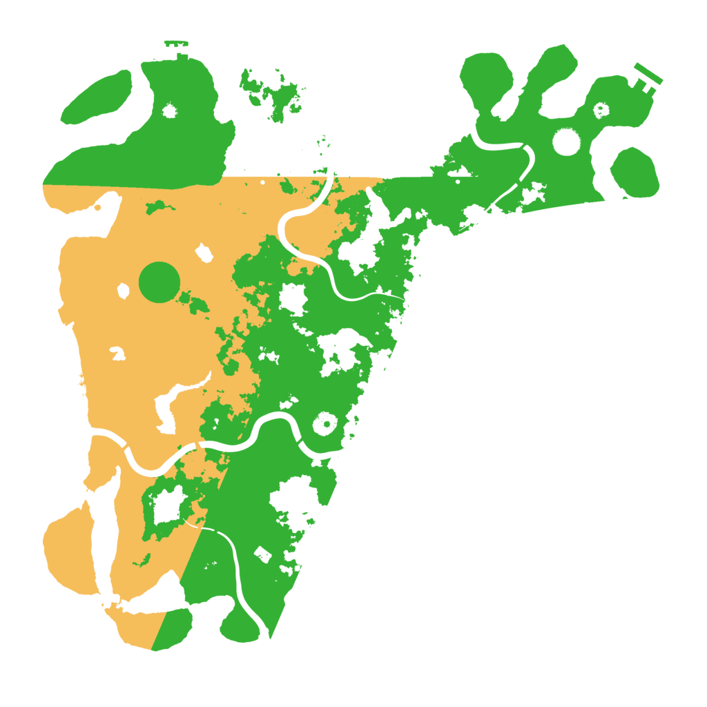 Biome Rust Map: Procedural Map, Size: 4500, Seed: 764494367