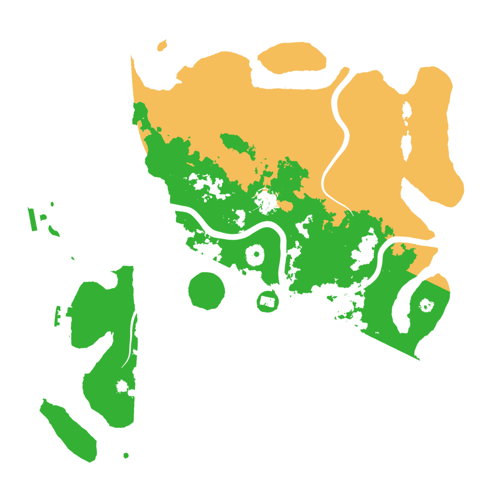 Biome Rust Map: Procedural Map, Size: 3700, Seed: 740318940