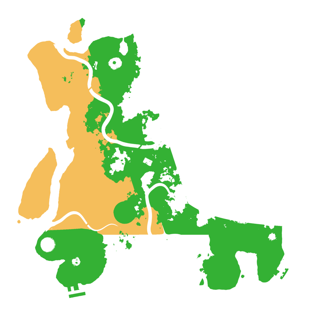 Biome Rust Map: Procedural Map, Size: 3800, Seed: 105410325