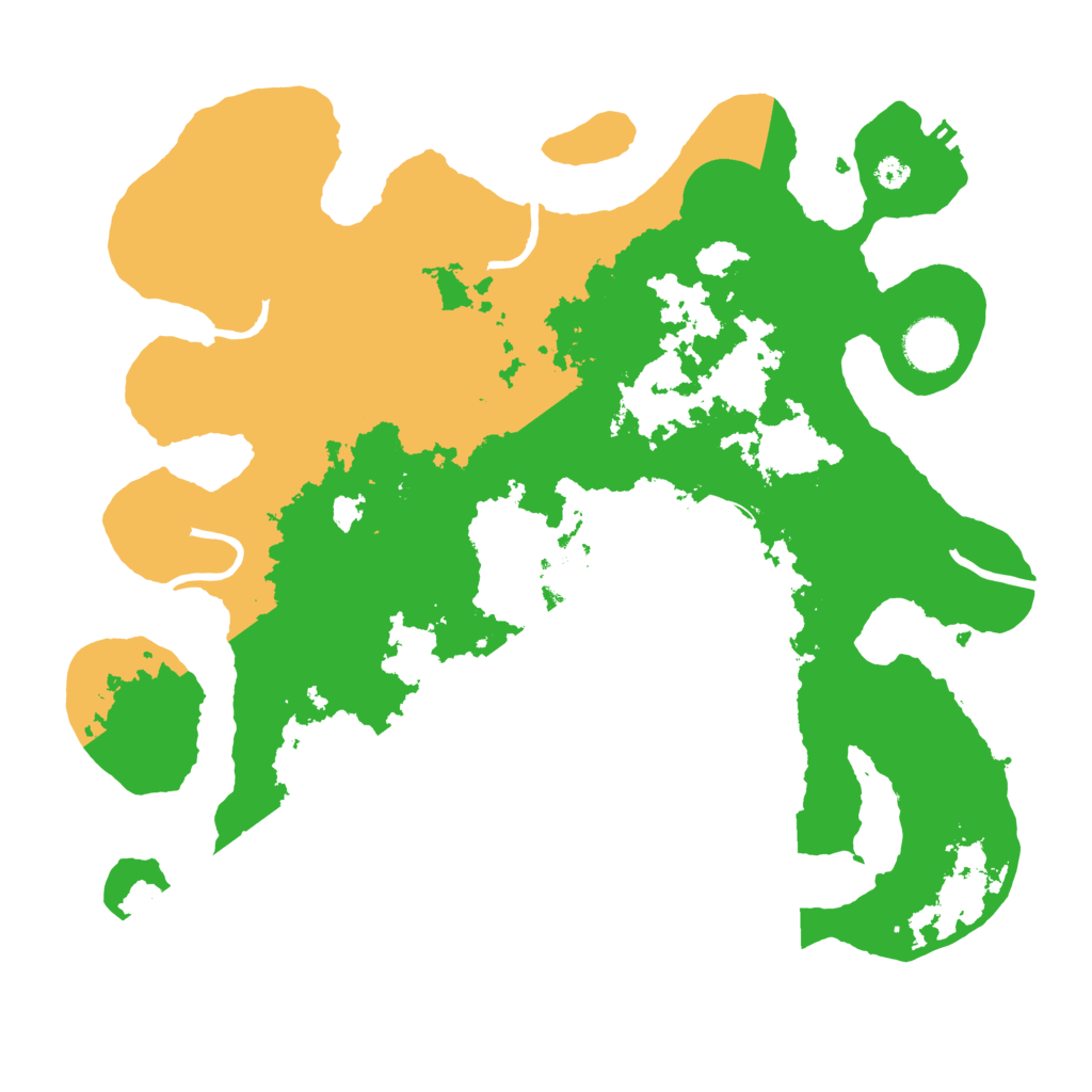 Biome Rust Map: Procedural Map, Size: 3500, Seed: 18513081