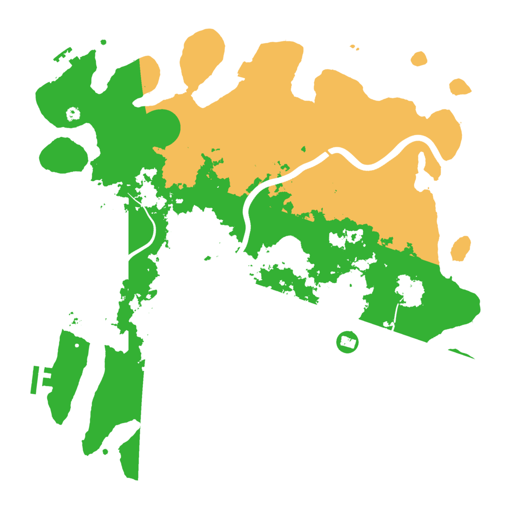 Biome Rust Map: Procedural Map, Size: 3700, Seed: 237438828