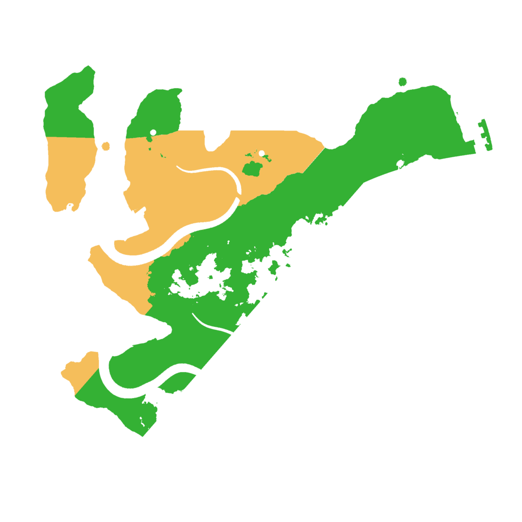 Biome Rust Map: Procedural Map, Size: 2500, Seed: 98813500