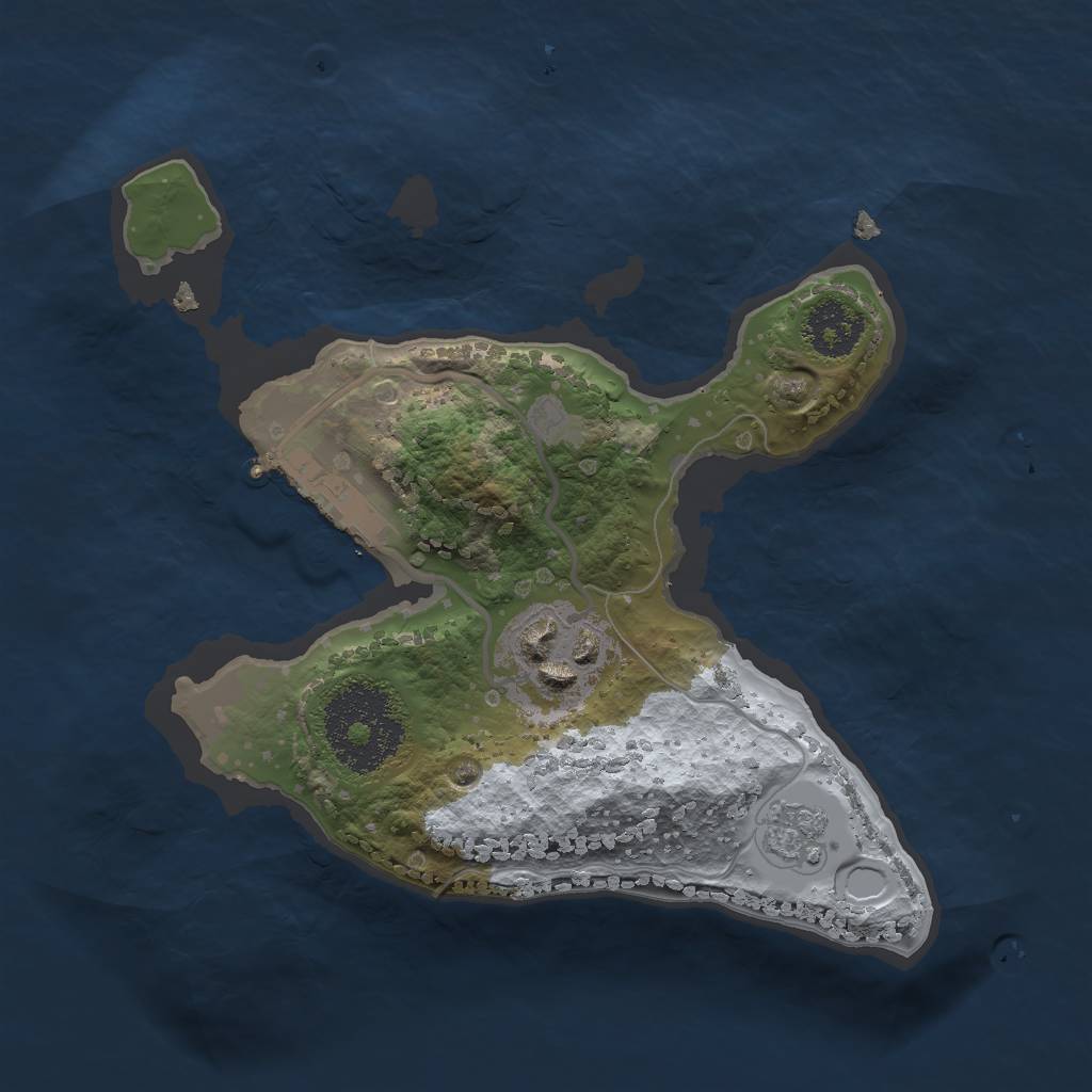 Rust Map: Procedural Map, Size: 2000, Seed: 98813500, 8 Monuments