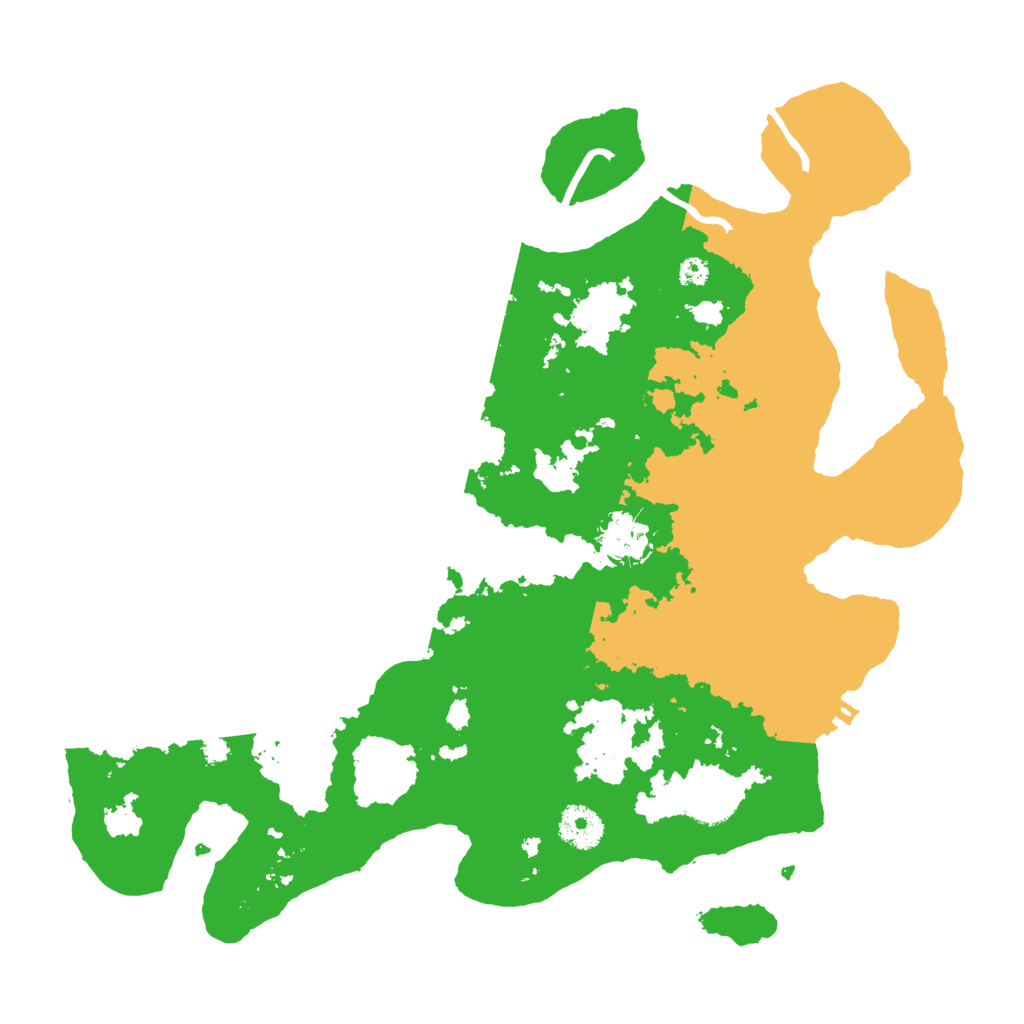 Biome Rust Map: Procedural Map, Size: 3500, Seed: 38521955