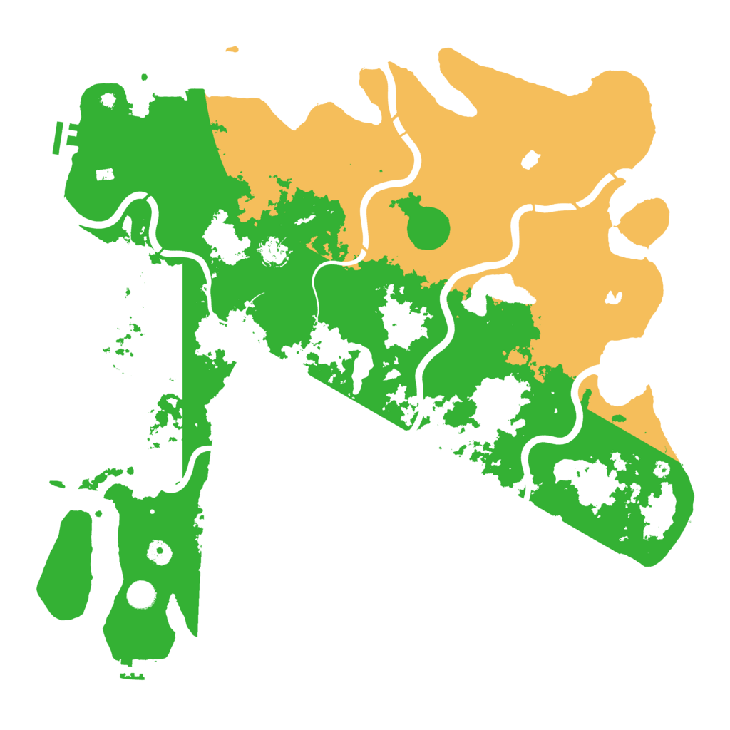 Biome Rust Map: Procedural Map, Size: 4500, Seed: 13373232