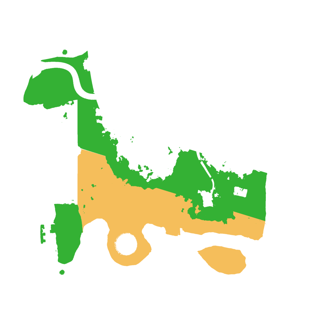 Biome Rust Map: Procedural Map, Size: 2500, Seed: 83685925