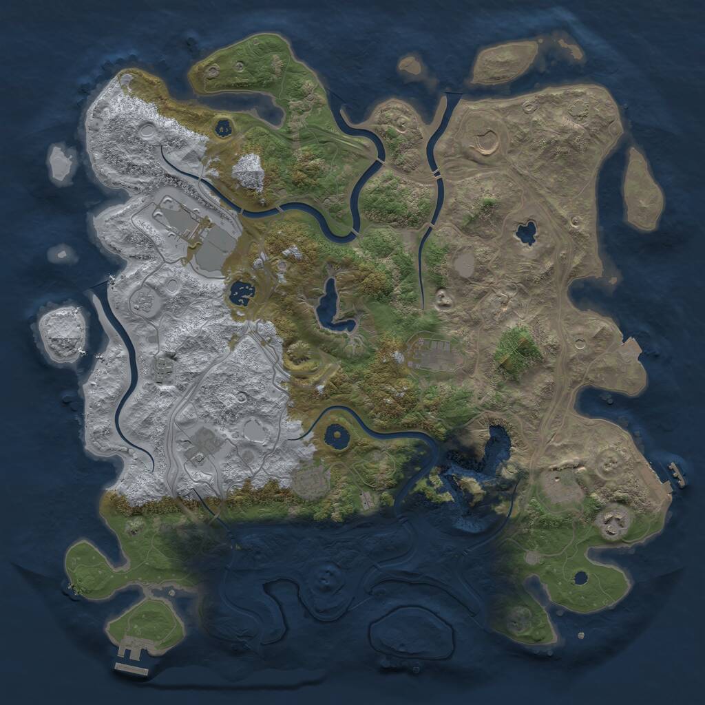 Rust Map: Procedural Map, Size: 4250, Seed: 247, 15 Monuments