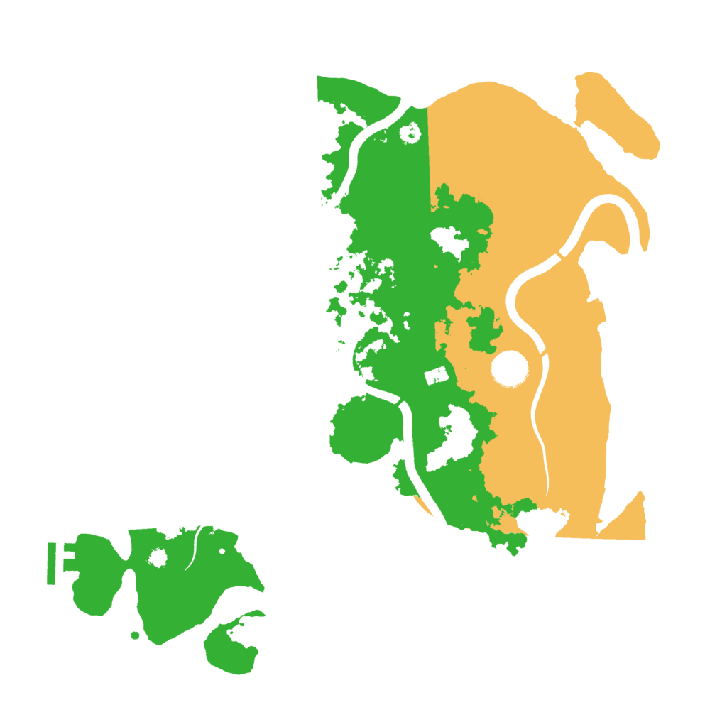 Biome Rust Map: Procedural Map, Size: 3500, Seed: 20221117