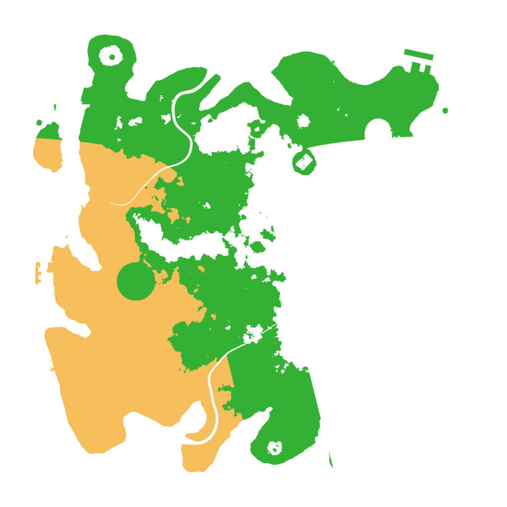 Biome Rust Map: Procedural Map, Size: 3500, Seed: 6891291