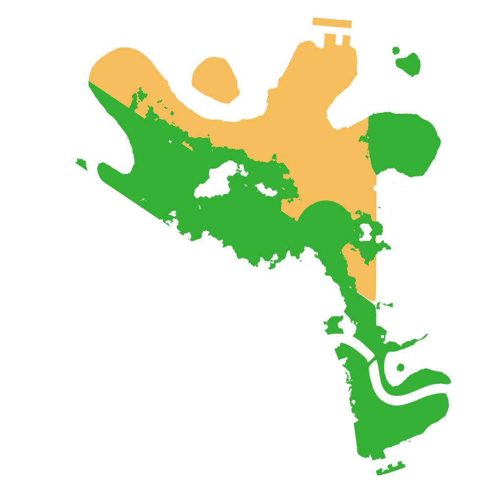 Biome Rust Map: Procedural Map, Size: 2600, Seed: 249921089
