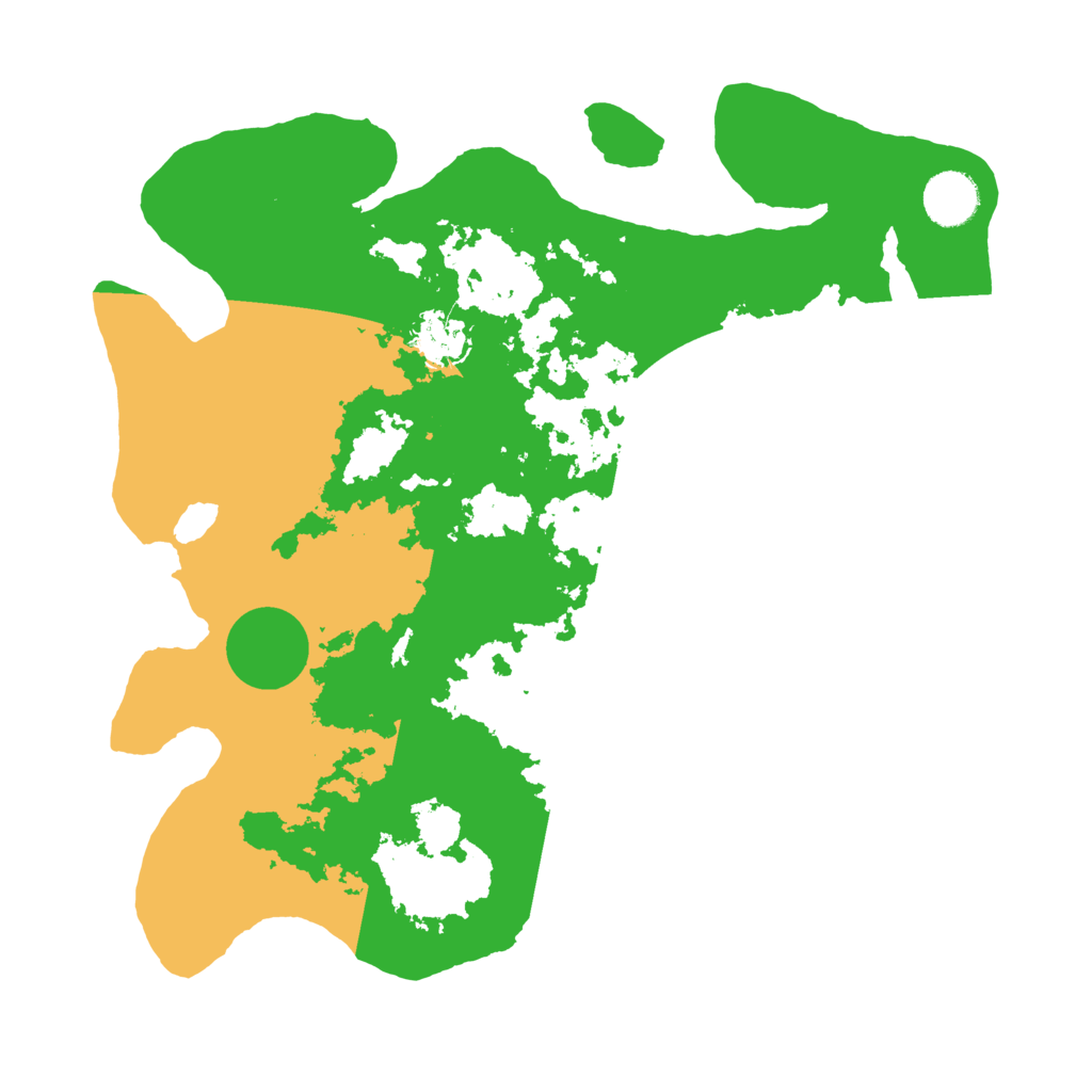 Biome Rust Map: Barren, Size: 3500, Seed: 2098144073