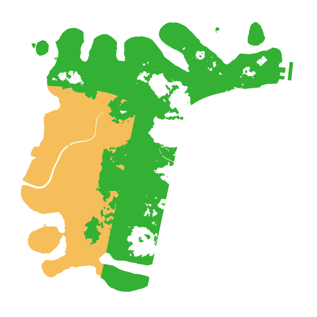 Biome Rust Map: Procedural Map, Size: 3500, Seed: 787595846