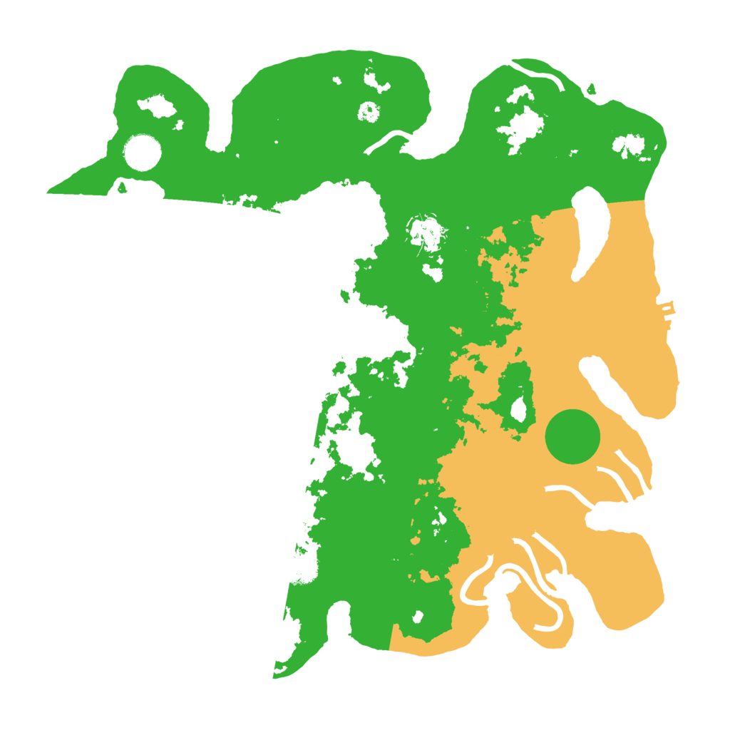 Biome Rust Map: Procedural Map, Size: 3500, Seed: 66242