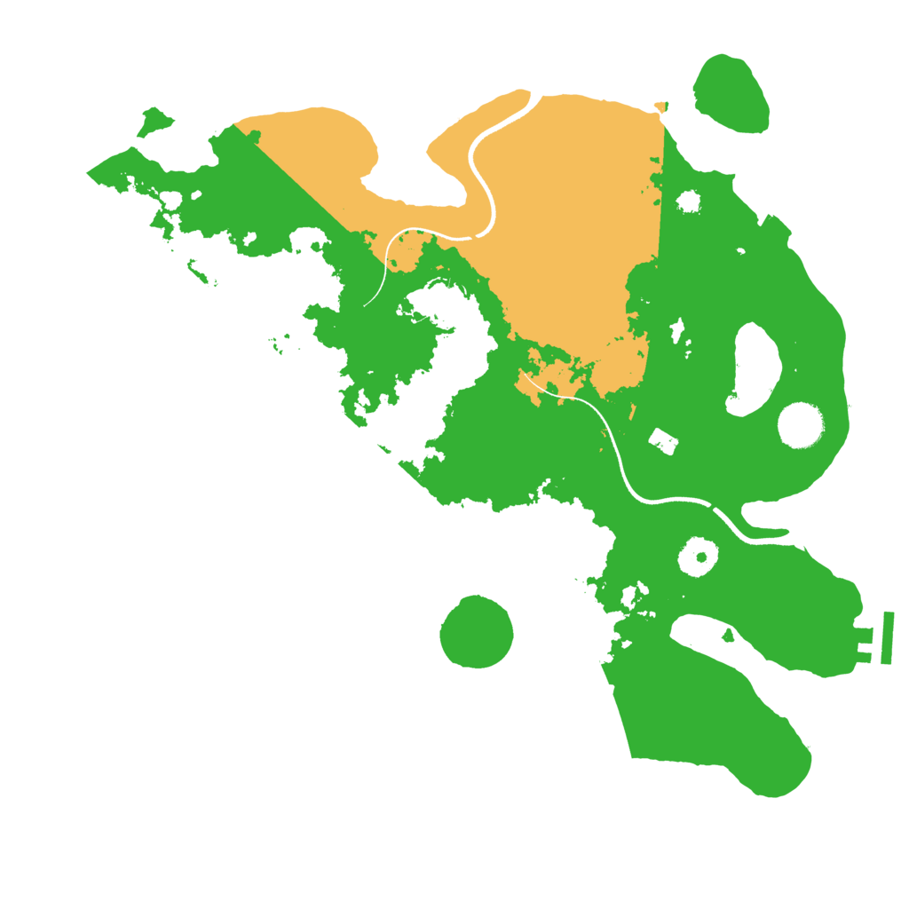 Biome Rust Map: Procedural Map, Size: 3500, Seed: 15794258