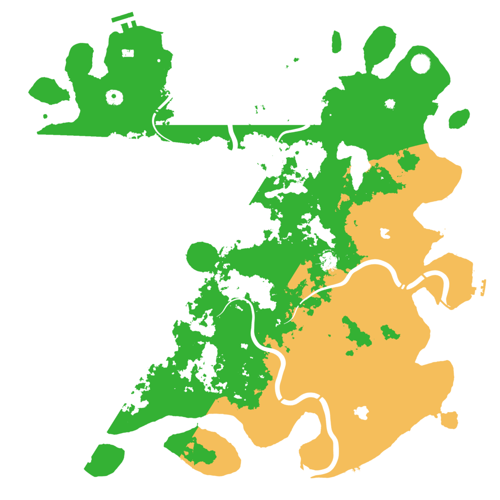 Biome Rust Map: Procedural Map, Size: 4500, Seed: 305346255