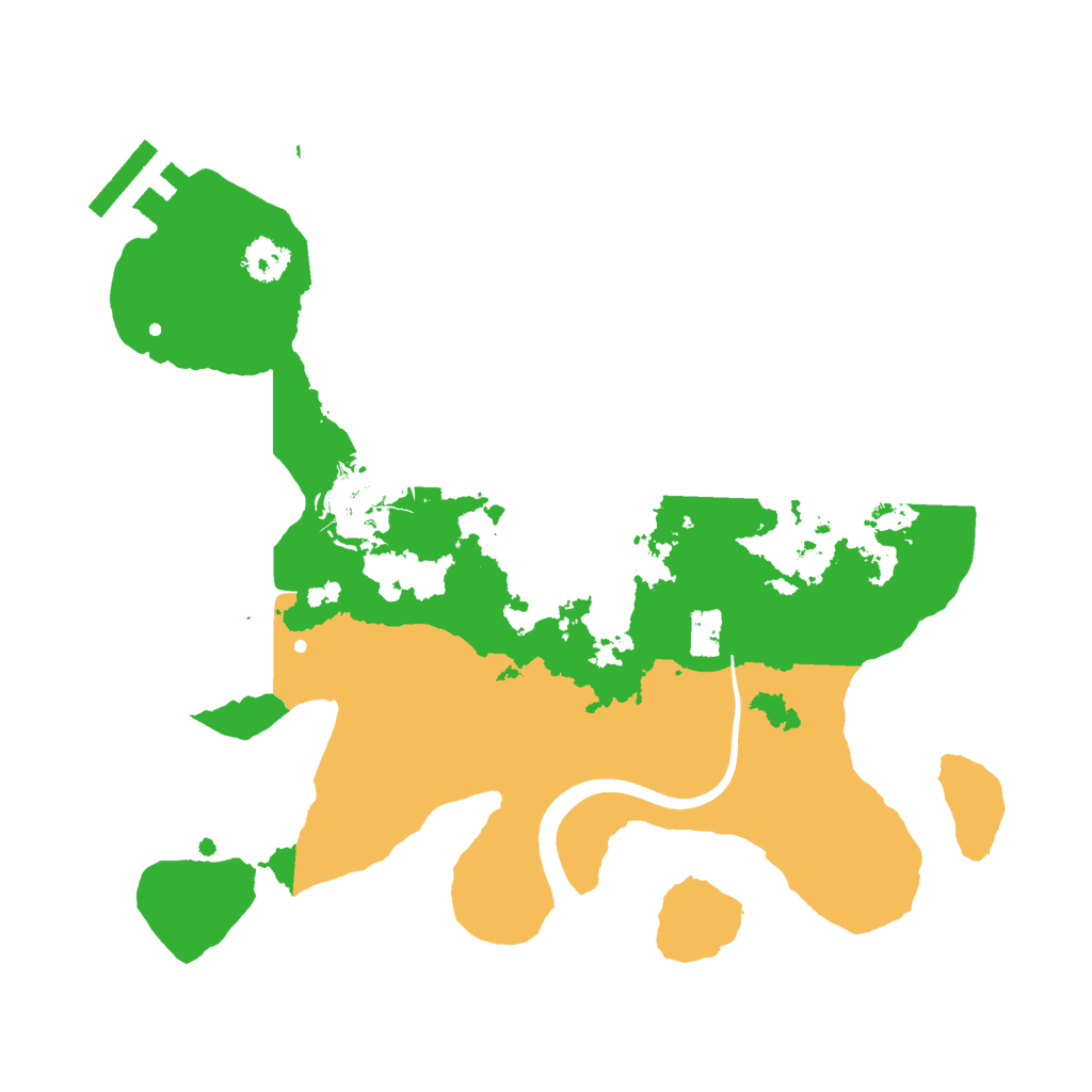 Biome Rust Map: Procedural Map, Size: 2500, Seed: 1189990