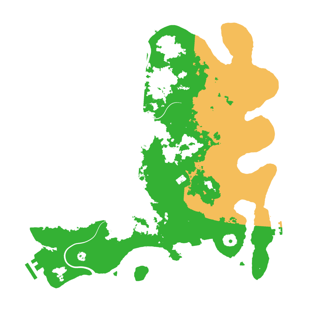 Biome Rust Map: Procedural Map, Size: 3500, Seed: 65185458